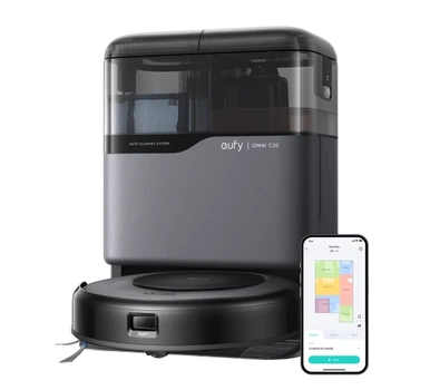 Робот-пилосос eufy Omni C20 Функція миття Станція очищення Створення карти приміщення 56dB Чорний