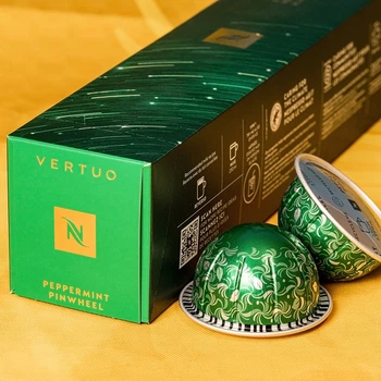 Капсулы Nespresso Vertuo Peppermint Pinwheel (мятная нотка) 230 мл - 10 капсул