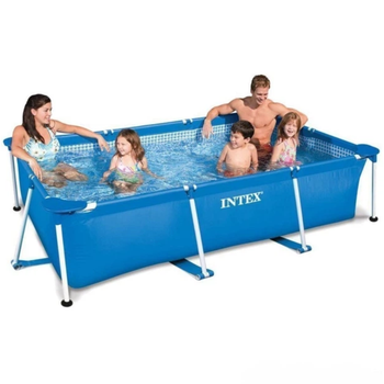 Прямоугольные каркасные бассейны Каркасный бассейн для дома Intex Rectangular Frame Pool 260 x 160 x 65 см