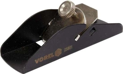 Мини рубанок VOREL модельный металлический 90х29 мм нож 26 мм 25881