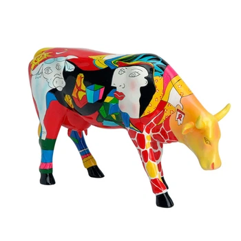 Колекційна статуетка Cow Parade корова Hommage Picowso's, Size L, 30×9×20 см (46357)