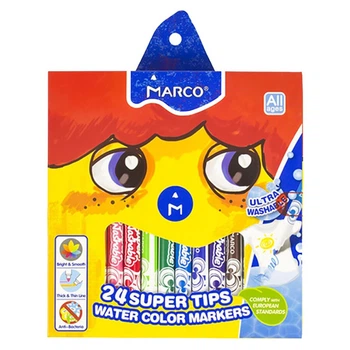 Набор фломастеров Marco "Super Washable" 24 шт (1630-24CB)