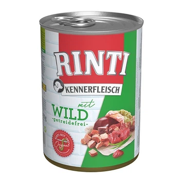 Влажный корм для собак с дичью Rinti Kennerfleisch Mit Wild, 400 гр