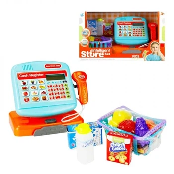 Игровой кассовый аппарат Chaofeng Toys с аксессуарами световые и музыкальные эффекты