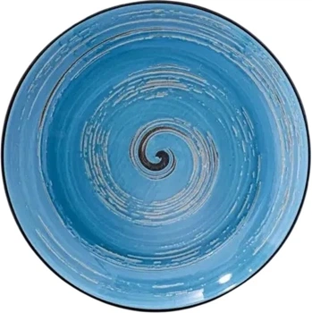 Тарілка глибока Wilmax Spiral Blue 25.5 см 350 мл (WL-669627 / A)