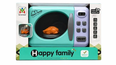 Детская игрушечная микроволновая печь Happy Family со световыми и звуковыми эффектами