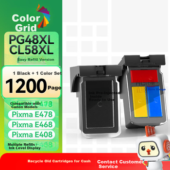 Картриджи чернильные Caige PG-48/CL для Canon Pixma E408/E418/E468/E478/E488/E4280