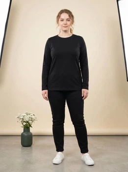 Лонгслів жіночій ASOS Design Maternity з органічної бавовни чорний 44-46