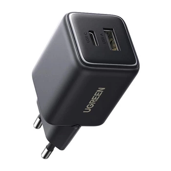 Мережевий зарядний пристрій UGREEN X514 20W 2-Port GaN Fast Charger EU black (UGR-65737)