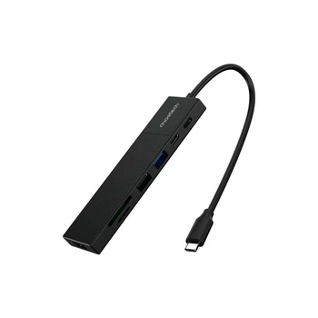 USB-хаб Choetech 7-in-1 USB-C to HDMI + USB-C + USB-A 2.0 + USB-A 3.0 + SD/TF + USB-C PD 100W Gray (HUB-M87-BK)