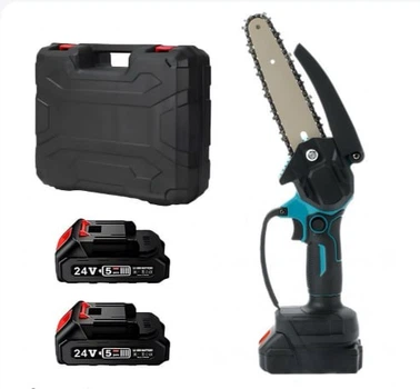 Аккумуляторная мини пила Makita DUC155Z для сада и обрезки деревьев с двумя аккумуляторами 5Ач и шиной 15 см мощный садовый инструмент для быстрой распиловки древесины для хозяйственных работ беспроводная модель с высокой автономностью работы