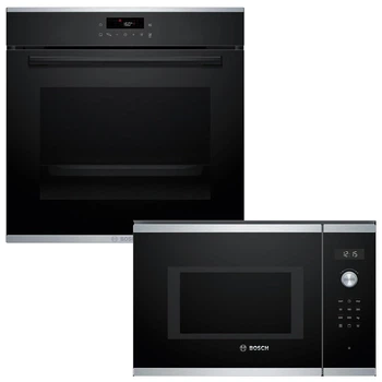 Духова шафа BOSCH HBG272EB3 + Мікрохвильова піч з грилем BOSCH BEL554MS0 (комплект)
