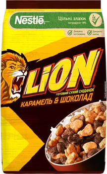 Завтрак сухой Nestle Lion Карамель и шоколад 250 г