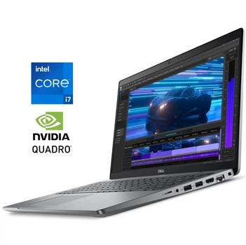 Мобильная рабочая станция Б-класс Dell Precision 3561 / 15.6" (1920x1080) IPS / Intel Core i7-11800H (8 (16) ядра по 1.9 - 4.6 GHz) / 16 GB DDR4 / 256 GB SSD NVMe / nVidia Quadro T600, 4 GB GDDR6, 128-bit / WebCam / Win 11 Pro б/у