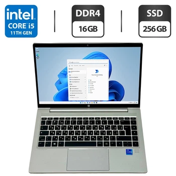 Ультрабук Б-клас HP ProBook 640 G8 / 14" (1920x1080) IPS / Intel Core i5-1135G7 (4 (8) ядра по 4.2 GHz) / 16 GB DDR4 / 256 GB SSD / Intel Iris Xe Graphics / WebCam / Windows 11 Pro б/в