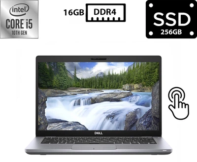 Ноутбук Dell Latitude 5410 14" IPS Touch 1920x1080 Core i5-10210U 1.60GHz 16GB DDR4 SSD 256GB Intel UHD Graphics Камера (D5410R16S256A1) Б/У