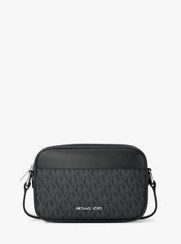 Сумка Michael Kors Jet Set Travel Small Signature Logo Camera Crossbody Bag, чорна