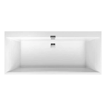 Кам'яна ванна VILLEROY & BOCH SQUARO EDGE 12 UBQ180SQE2DV-01, білий/глянсовий, пристінний