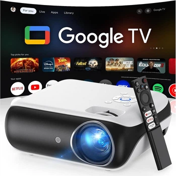 Проєктор HAPPRUN 510G Native Full HD Google TV Wi-Fi 6 Bluetooth 5.2 400 ANSI