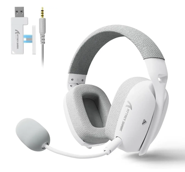 Беспроводные игровые наушники ATTACK SHARK L80PRO 2.4G/Bluetooth/Wired for PC PS XBOX White