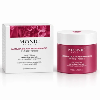 Крем для лица Monic Beauty All-in-One Formula с маслом мануки и гиалуроновой кислотой, 50 мл ( 5061010293184 )