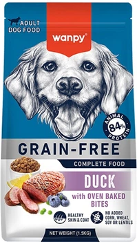 Сухий беззерновий корм Wanpy Grain Free Duck для собак віком від 1 року, з качкою 1.5 кг (6927749823063)