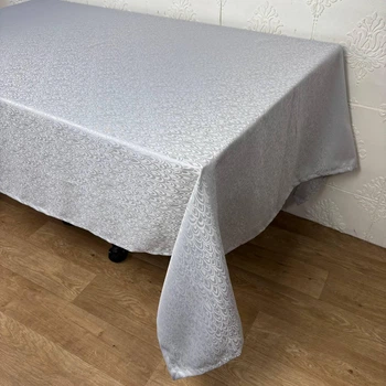 Скатертина жакардова 160х300 см Grey