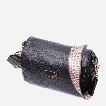 Сумка кросс боді через плече жіноча з натуральної шкіри Vintage leather-22405 Чорна