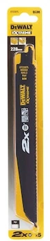 Zestaw brzeszczotów do piły szablastej DeWalt Extreme 2X Long Life BIM do drewna 228 mm 5 szt (DT2307L-QZ)