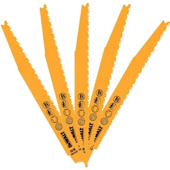 Zestaw brzeszczotów do piły szablastej DeWalt BIM 203 mm 5 szt (DT2406-QZ)