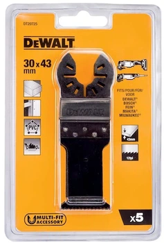 Zestaw brzeszczotów do multinarzędzia DeWalt BIM 30 x 43 mm 5 szt (DT20725-QZ)