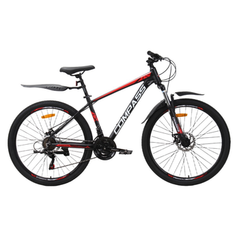 Велосипед CrossBike 27,5" Compass 2026 Рама 17" black-red