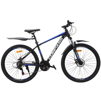 Велосипед CrossBike 27,5" Compass 2026 Рама 17" black-blue