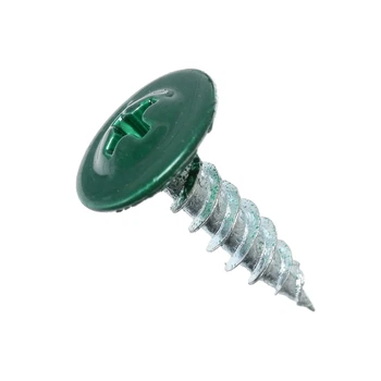 Саморез с пресшайбой Krep Tech 4,2*19 мм RAL6005 100 шт зеленый