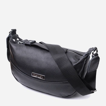 Сумка кросс боди через плечо женская из натуральная кожи Vintage leather-22615 Черная