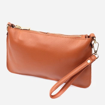 Сумка кросс боди через плечо женская из натуральная кожи Vintage leather-22645 Рыжяя