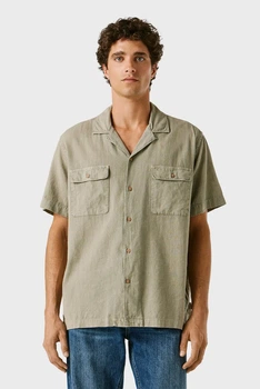 Чоловіча оливкова сорочка PAULO Pepe Jeans XL PM3091196