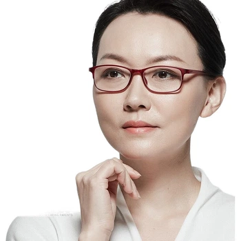 Окуляри для читання Xiyanghong E9004R жіночі з великою оправою та захистом від синього світла, +1.00