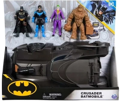 Zestaw zabawowy Batman Crusader Batmobil z 4 figurkami i akcesoriami (6067954) (0681147051645)