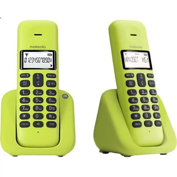 Телефон Motorola T301C бездротовий стаціонарний, салатовий