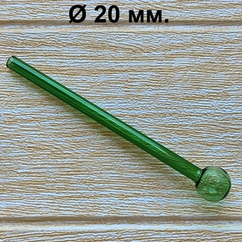 Стеклянная трубка для курения Pocketbowl Long Oil Green 15 см./20 мм.