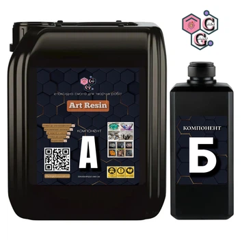 Эпоксидная композиция ART RESIN 6,5 кг. Комплект А+Б для ювелирных работ