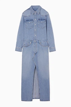 Джинсова жіноча сукня COS denim maxi shirt dress 1201311001 Eur 42 Блакитний