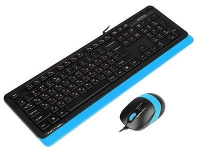Комплект (клавіатура, миша) A4Tech F1010 Black/Blue (F1010 (Blue))