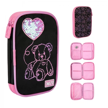 Пенал мягкий из LED Yes Pink Bear PH-35 (533777)