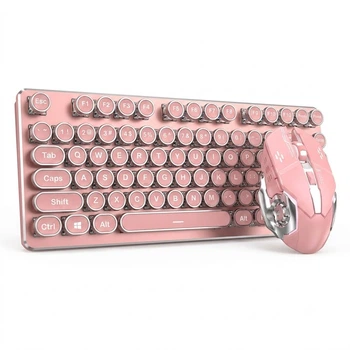 Комплект бездротовий EWEADN TK950 Wireless/Bluetooth/USB Pink/White