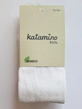 Детские колготки Katamino Bamboo однотонные Белые 93-105 / 3-4 года