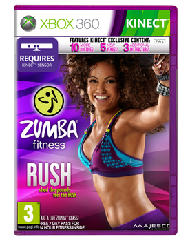 Игра Microsoft Xbox 360 Zumba Fitness Rush Core Kinect в Ассортименте Английская Версия Б/У