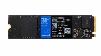 NVMe PCIe 4.0 250Gb SSD диск M.2 2280 Western Digital WD Blue SN580 - Б/У