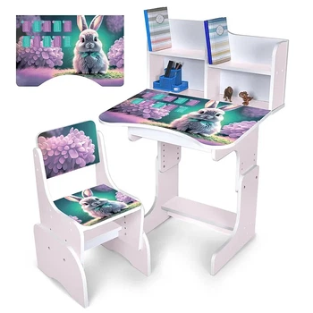 Дитяча парта зі стільчиком Зайченя Bambi N 2071-1-7 сакура